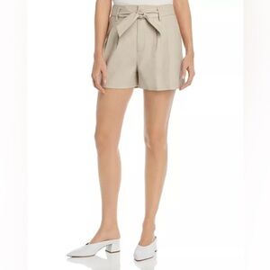 Joie Kaylei Khaki Paperbag Tie Waist Shorts, Size 2